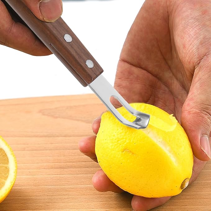 Garneck Stainless Steel Cheese Grater and Lemon Zester Set 2-Piece Handheld Fruit Vegetable Grater for Kitchen Use Washable and Easy to Clean