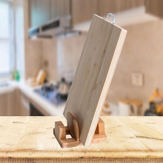Bamboo Cutting Board Rack, Pot Lid Rack, Tabletop Knife Holder, Cake Mold, Baking Pan and Bakeware Organizer