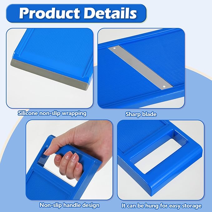 Vegetable Slicer Handheld,Portable Handheld Slicer with Stainless Steel Blade, Mini Mandoline Slicers for Vegetables, Fruits, Potatoes, Cheese, Carrots, Quick Uniform Slice,Blue