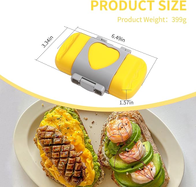Microwave Toastie Sandwich Maker, Nonstick Plate Microwave Panini Grilled Cheese Maker, Versatile Wireless Small Toaster Hot Dog, Dishwasher Safe, Fast Cooking for Breakfast, Snacks， Yellow