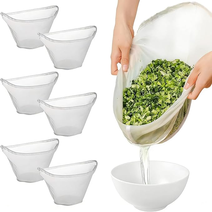 2025 New Soy Milk Bag, Organic Unbleached Cotton Cheesecloth or Food Strainer, Nut Butter Bag Reusable for Straining Oat Filter, Dumpling Fillings Straining, Fine Mesh Cheese Cloth Making (Large)