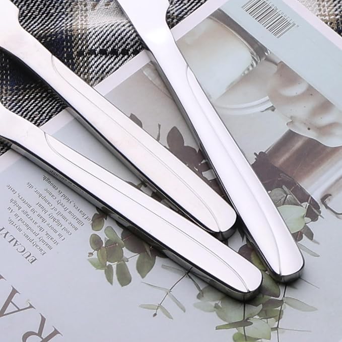 Anbers Stainless Steel Table Knives, Set of 12, Kitchen Dinner Knife Set