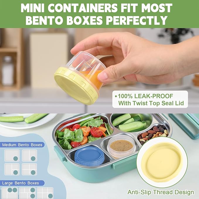24 Piece 2 oz Plastic Food Storage Containers with Lids, Reusable Freezer Storage Containers, Small Meal Prep Containers with Pen and Brush, BPA-Free, Screw Top, Microwave & Dishwasher Safe