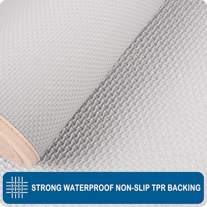 PURRUGS Machine Washable Kitchen Runner Rug 24" x 70", Non-Slip/Skid Hallway Runner Rug, Super Absorbent Soft Area Rug for Kitchen, Hallway & Laundry, Rolled Packaging, Beige