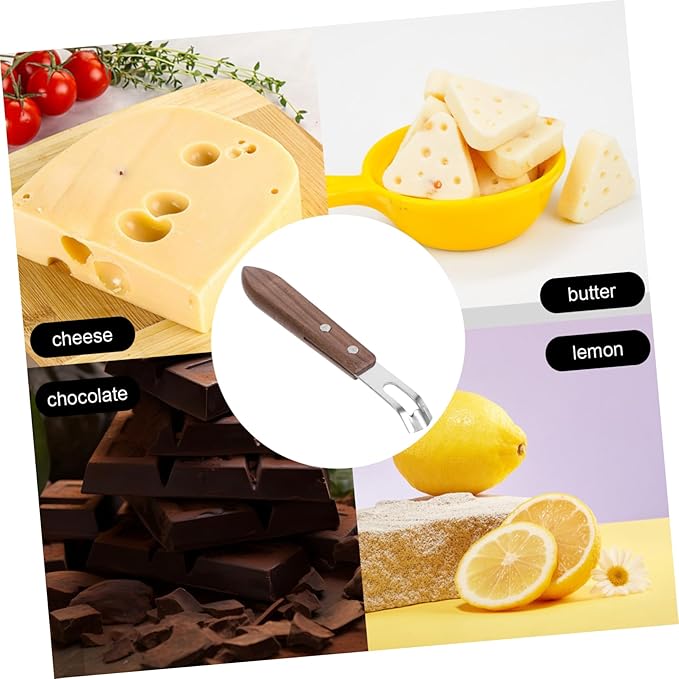 2Pcs Stainless Steel Zester Cheese Grater Ergonomic Wood Handle Versatile Fruit Vegetable Grater Kitchen Essential for Home Restaurant Use