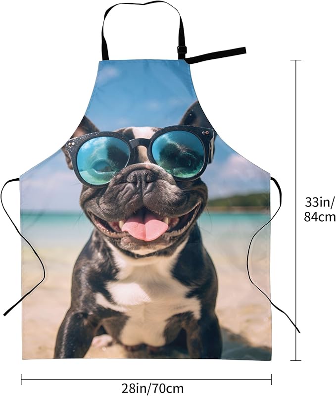 Apron with Pockets Aprons for Women Men Kitchen Chef Apron for Cooking Gardening Server Waitress Painting