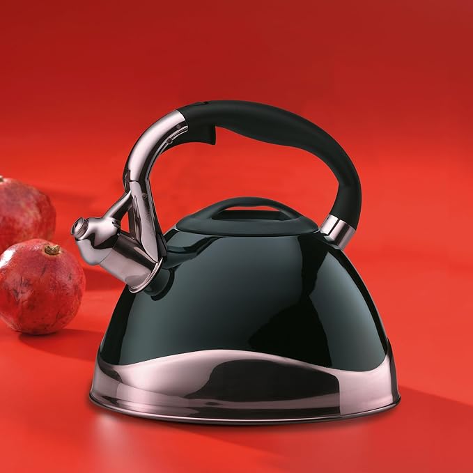 Kela Kera Kettle, Black, 11656, Size: Diameter: 8.7 x Height: 8.5 inches (22 x 21.5 cm)