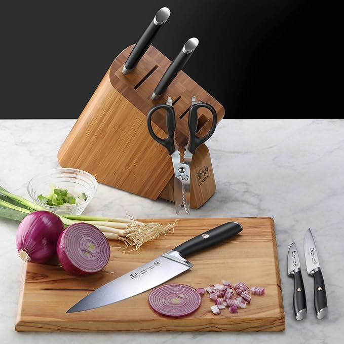 Cangshan L Series 7-Piece Knife Block Set, Forged German Steel, 1026603