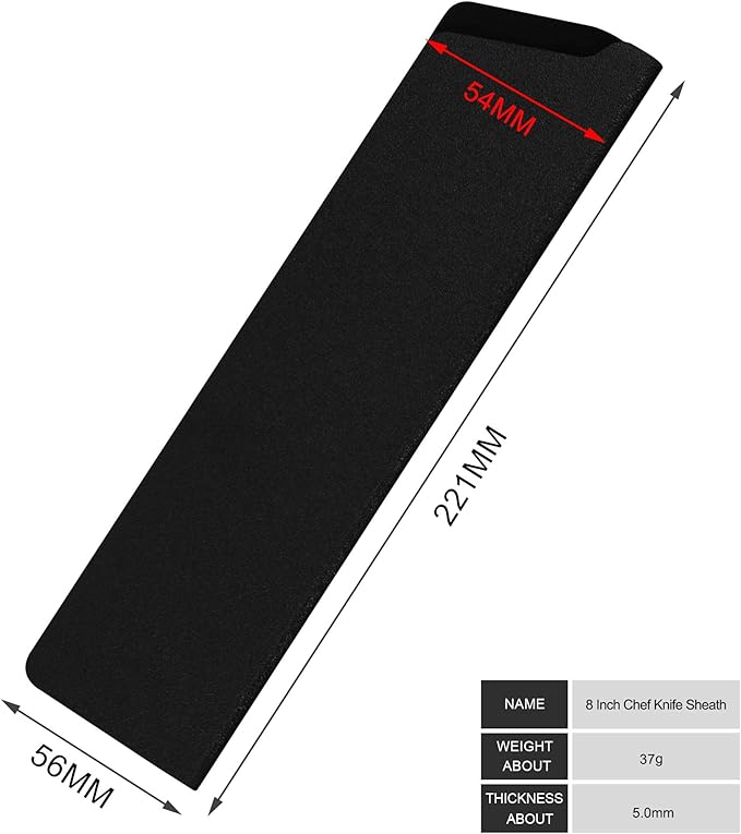 XYJ 3 Pcs ABS Universal Knife Case Cover Sheath Sleeves Edge Guards Set for 8 inch Chef Knife(Knives Not Included)