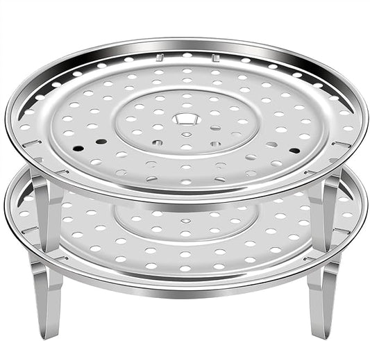 Steamer Rack for Cooking,Stainless Steel Steaming Rack,Steam Tray with Removable Legs for Instant Pressure Cooker Multi-functional Steamer Basket