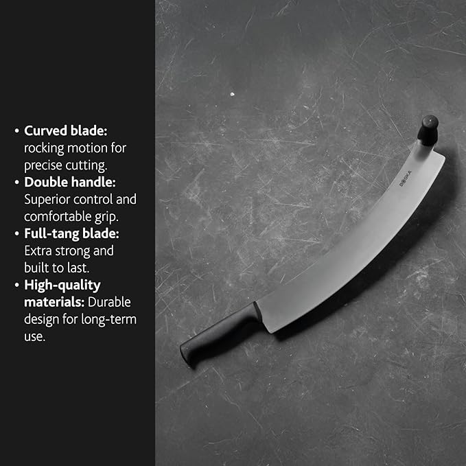 Boska Professional Cheese Knife Large - Cheese cutter for cheese wheels - 430 mm - Double handled - Easy to clean