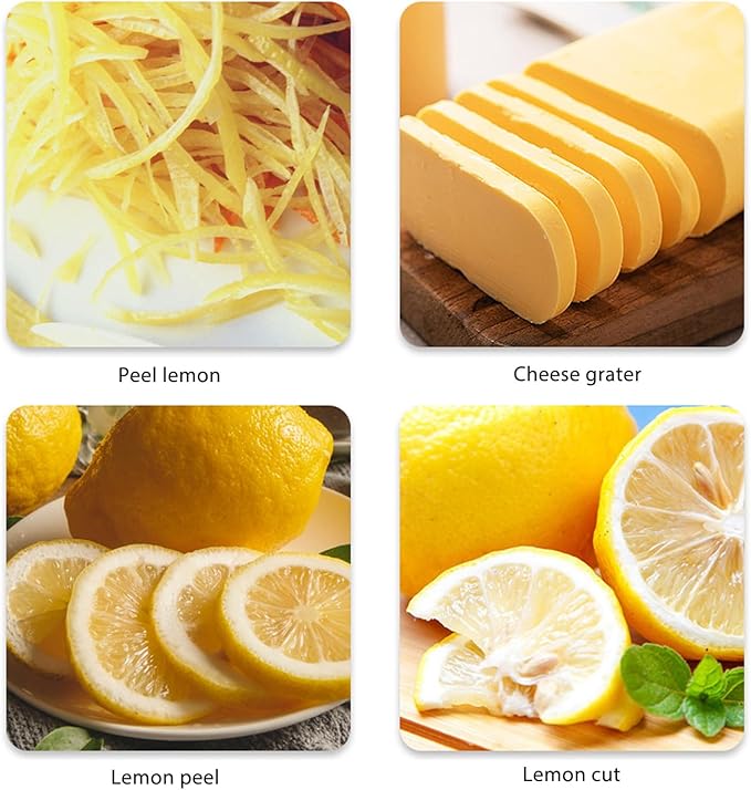 Yosoo Stainless Steel Lemon Peeler Zester, Non Slip Design Multifunctional Kitchen Gadget for Citrus Fruits Carrots (Golden Color)