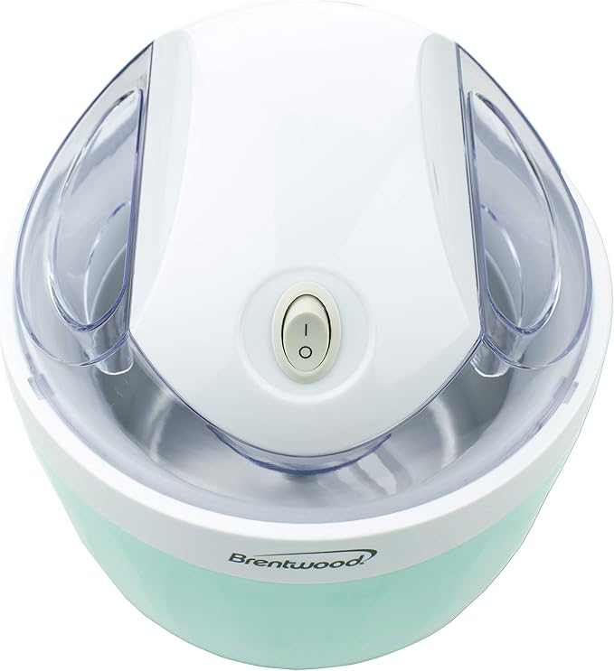 Brentwood TS-1410BL 1 Quart Ice Cream and Sorbet Maker, Frozen Yogurt, Gelato, and Custard Machine, Blue