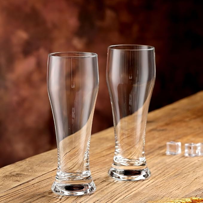 Beer Glasses Set of 6,15 oz Glasses Drinking Set, Craft Pint Glasses for Freezer Supply Aroma Retention, Tall Beer Mug and Glassware,Unique Gifts for Christmas