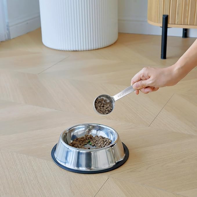 KEAWELL Premium Dog and Cat Food Measuring Cup 18/10 Stainless Steel (1, 1/3 Cup)