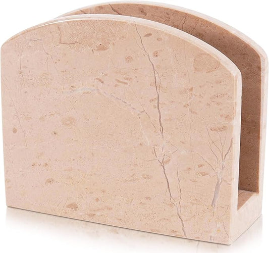 Radicaln Marble Napkin Holder 5.5" Inch Verona Handmade Serviette Holder - Kitchen Table Top Decor, Napkins For Coffee Table, Cocktail Napkin Holder, Kitchen Accessories