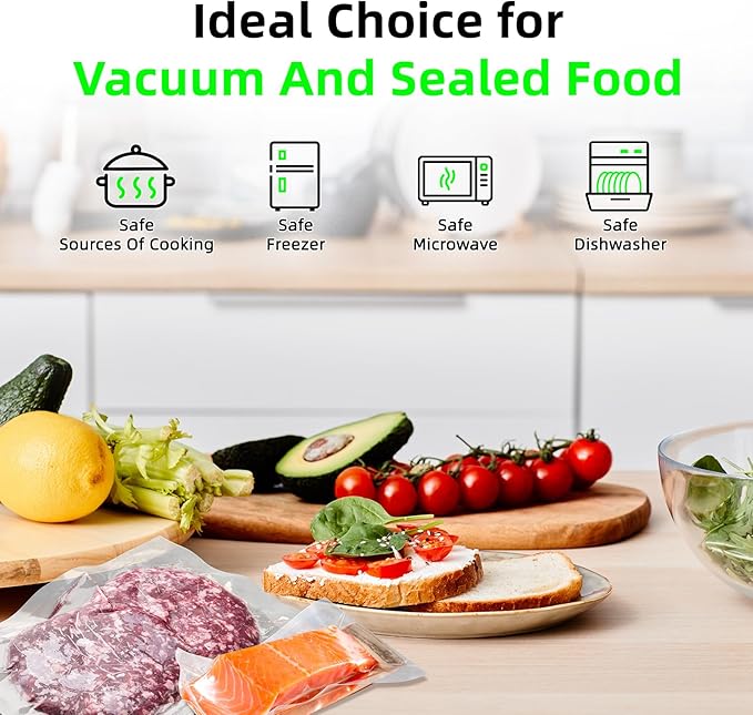 Food Vacuum Sealer Machine with Cutter Automatic and Manual Sealer Dry Moist Food Modes vacuum sealer