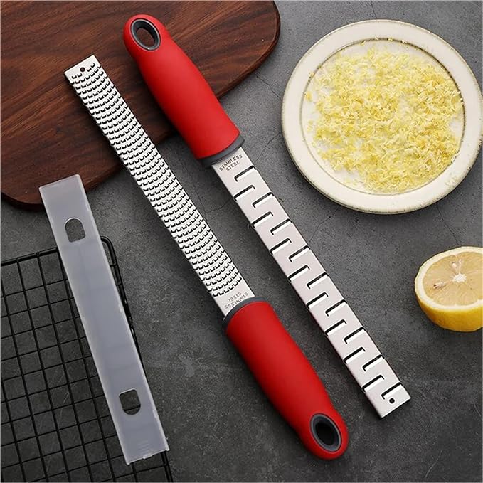 2Pcs Cheese Lemon Zester Kitchen Grater Slicer Chocolate Ginger Spice Citrus Home Cooking Utensils