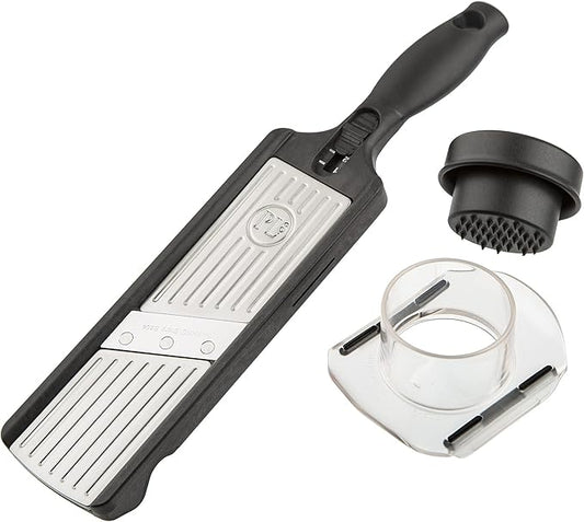 PL8 Professional Thin Slicer – Adjustable Stainless Steel Mandoline for Precision Slicing of Garlic, Radishes, Carrots, Cucumbers, and More