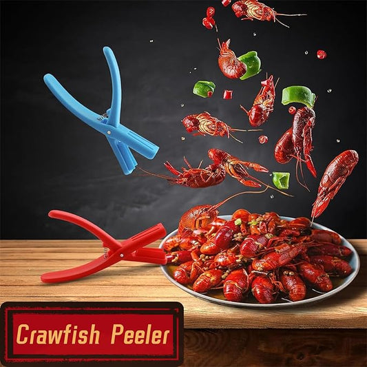 4PCS Crawfish Peeler, Crawfish Shucker,Crawfish Sheller Tool for Peeling Cooked Shrimp Tails,Universal Crayfish Shelling Device,Household Restaurant Easily Remove Kitchen Gadgets (Blue)