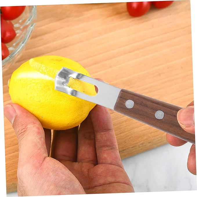 2Pcs Stainless Steel Zester Cheese Grater Ergonomic Wood Handle Versatile Fruit Vegetable Grater Kitchen Essential for Home Restaurant Use