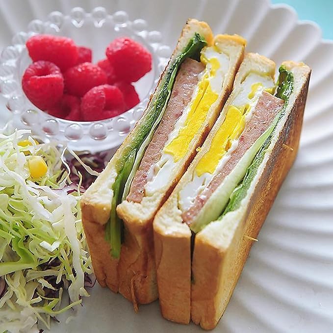 Hot Sandwich Maker, Double Sided Sandwich Baking Pan Pattern Grid Panini Maker with Handle Non Stick Frying Pan Stovetop Toasted Sandwich Press for Home