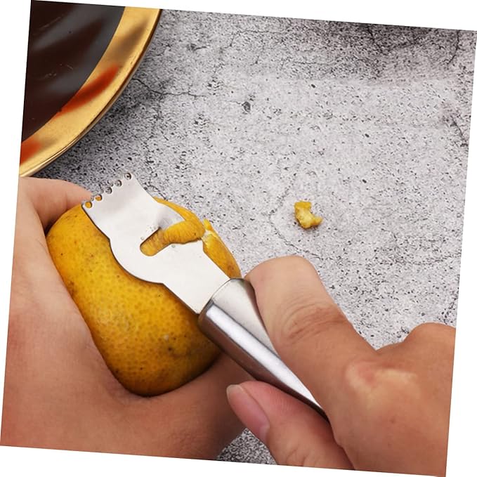 3pcs Stainless Steel Lemon Zester Grater for Cheese Fruit Coconuts Multipurpose Peeler Tool