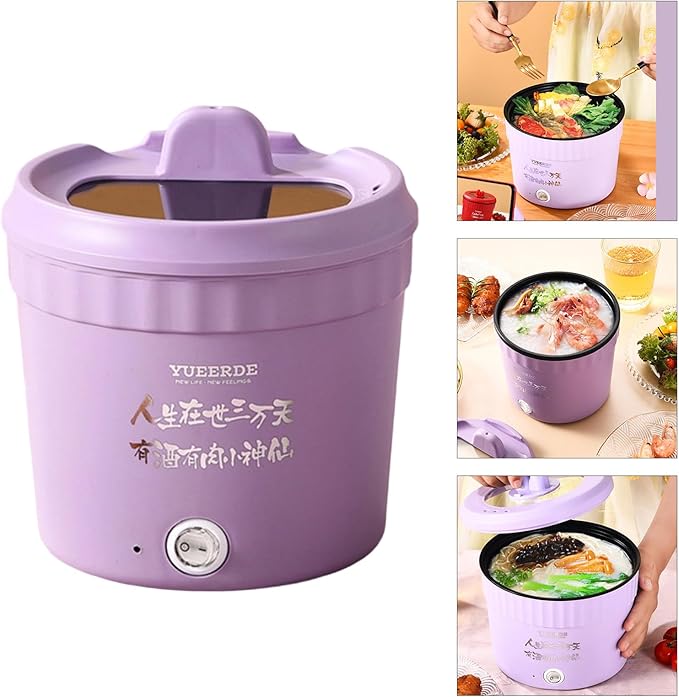 450W Small Electric Hot Pots Household Multifunctional Cooking Anti Scalding Portable Nonstick Cooking Pot