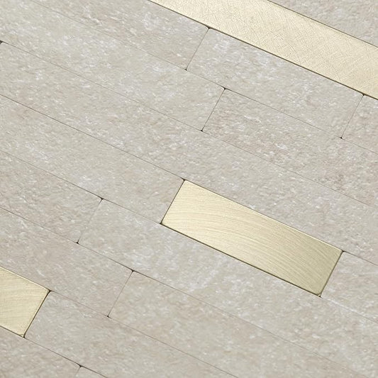 Yipscazo 2026 New Upgrade PVC Wall Tiles Stick on Tiles for Backsplash Kitchen, Bathroom, Laundry Room, Camper, Fireplace (40 Sheets, Beige Cave Stone)