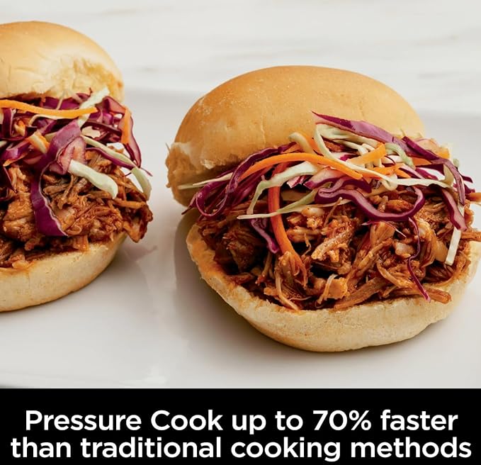 Ninja Foodi 10-in-1 Pressure Cooker & Air Fryer Combo, 6.5 Qt Stainless Steel Multi Cooker – Slow Cook, Steam, Bake, Roast, Dehydrate, Sear – Perfect for Holiday Meals & Family Gifts - OS300