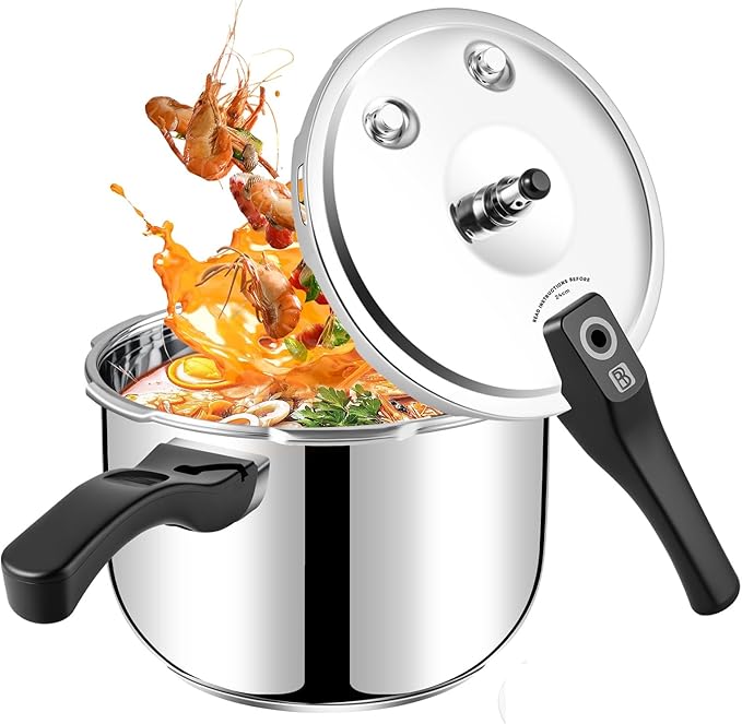 8.5qt Stainless Steel Pressure Cooker, All Stovetops Induction Compatible, Cooking Pressure Cooker 8.5+qt，pressure pot ，pressure cooker largt olla de presion