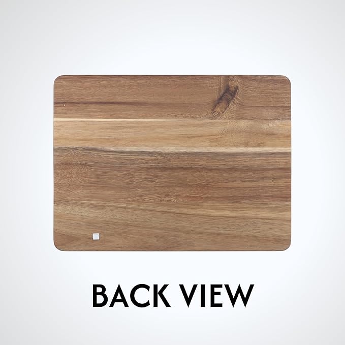 The Memory Company Officially Licensed NFL Acacia Cutting Board – 11.7" x 15.7" Durable Wood Chopping & Serving Board with Team Logo