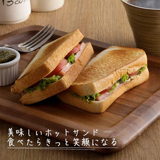 Shimomura Kihan Tsubame Sanjo Hot Sandwich Maker, Double, Made in Japan, Iron, Induction Compatible, Burns Ears, Camping, Double-Sided Embossing, Made in Japan