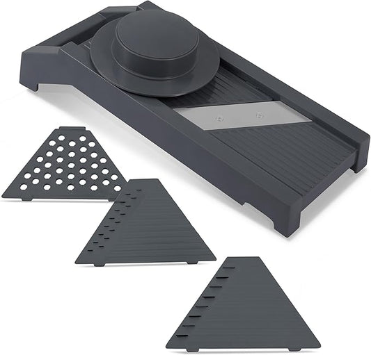 Culinare Multi-Blade Mandoline Slicer, Vegetable, Cheese Chopper and Grater, 4 Interchangeable Blades, Safety Guard, Non-Slip Base