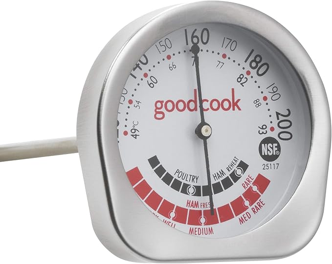 GoodCook Everyday Meat Thermometer with Bi-Directional Dial for Meat Type Doneness