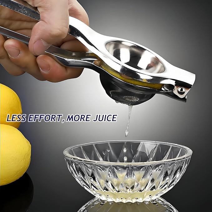 Jenkin Stainless Steel Manual Juicer Citrus Lemon Squeezer,Fruit Juicer Lime Press Metal,Professional Hand Juicer Kitchen Tool