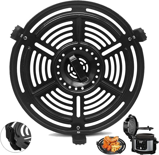 Air fryer Grill Plate for Ninja FD302 6.5 Qt FD101 5 Qt FD401 8 Qt Air Fryer, 9.7' Air Fryer Grill Pan Crisper Plate Replacement Parts for Ninja OP302 OP305 FD305 Tray Rack Accessories