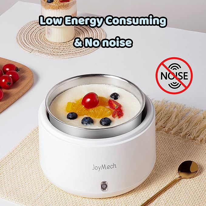 Yogurt Maker, Compact Greek Yogurt Maker Machine with Constant Temperature Control, Stainless Steel Container, 1 Quart for Home Organic Yogurt