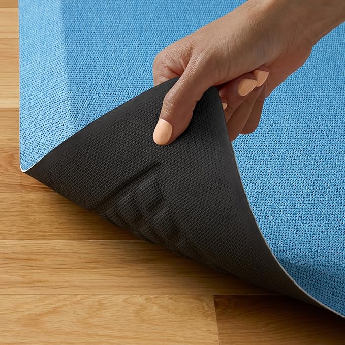 KitchenAid Gourmet Series Kitchen Comfort Gel Mat, Solid Basketweave, Blue Velvet, 20"x39"