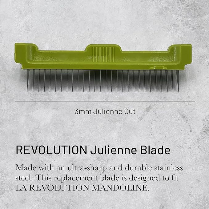 de Buyer REVOLUTION Julienne Blade - 3 mm - Ultra-Sharp Stainless Steel Replacement Blade - Designed for LA MANDOLINE REVOLUTION - Made in France