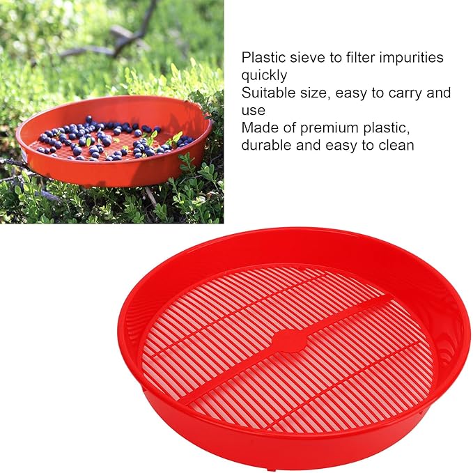 Fruit Vegetable Washing Food Strainers, Plastic Blueberry Sieve Washing Sieve Strainer Basket Plastic Fruits and Vegetable Washing Basket for Pasta, Spaghetti, Berry, Salads