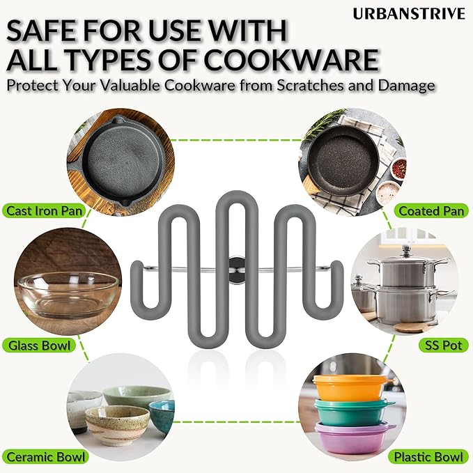 Urbanstrive Non-Scratch Silicone Potato Masher Kitchen Tool, Potatoes Masher Potato Masher Stainless Steel Wrapped In Premium Silicone, Potato Smasher, Grey