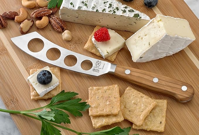 Mercer Culinary Renaissance Olive Wood Soft Cheese Knife, 5-Inch