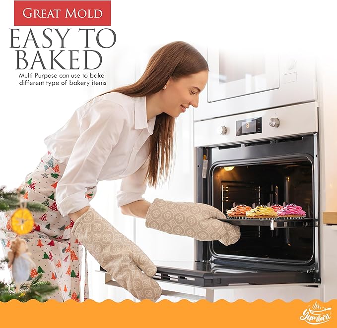 YUMTART Bundle Pack 9" and 4" Mini Tart and Quiche Pan Combo, False Bottom, Deep Fluted Tart and Quiche with Removable Bottom - Non-Stick