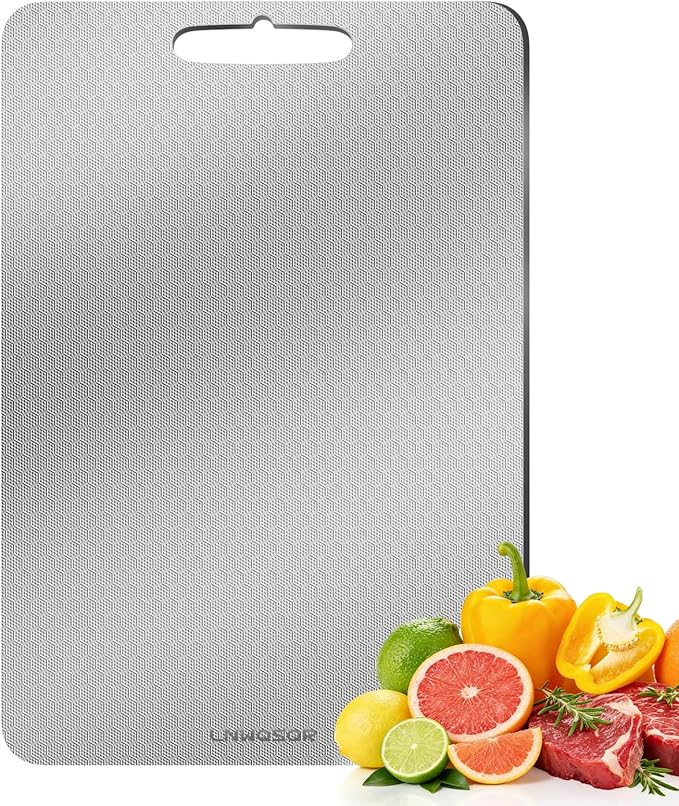 Titanium cutting board for kitchen 2026 New Scratch Resistant,Double-Sided Non-Toxic titanium cutting boards for kitchen for kitchen Meat, Vegetables andFruits,Dishwasher Safe（14inch*10inch）