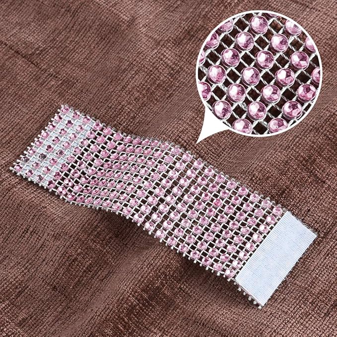 Accmor 50pcs Napkin Rings, Pink Napkin Rings Buckles for Table Decorations, Wedding, Dinner, Party, DIY Decoration