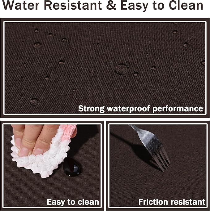 HX&OD Rectangular Tablecloth Cationic Fabric Waterproof Stain Resistant Wrinkle-Resistant for Home/Decoration/Party/Buffet/Wedding/Dining Room/Camping