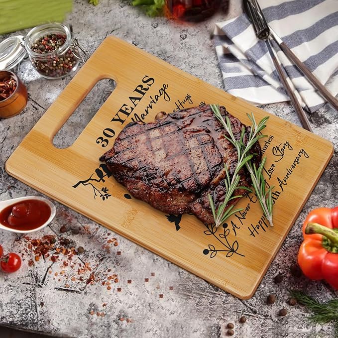 30th Wedding Anniversary for Women Men,Back In 1996&30 Years of Marriage Double sided Cutting Board Gift for Her Him,best 30 years anniversary Decorations for couple