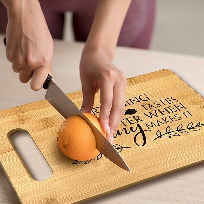 FONDCANYON Nanny Gifts - Bamboo Cutting Board Kitchen Decor, Perfect for Nanny's Christmas, Birthday, or Mother's Day