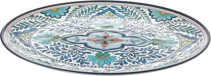 Certified International Talavera Melamine 18" x 13.5" Oval Platter, Multicolor